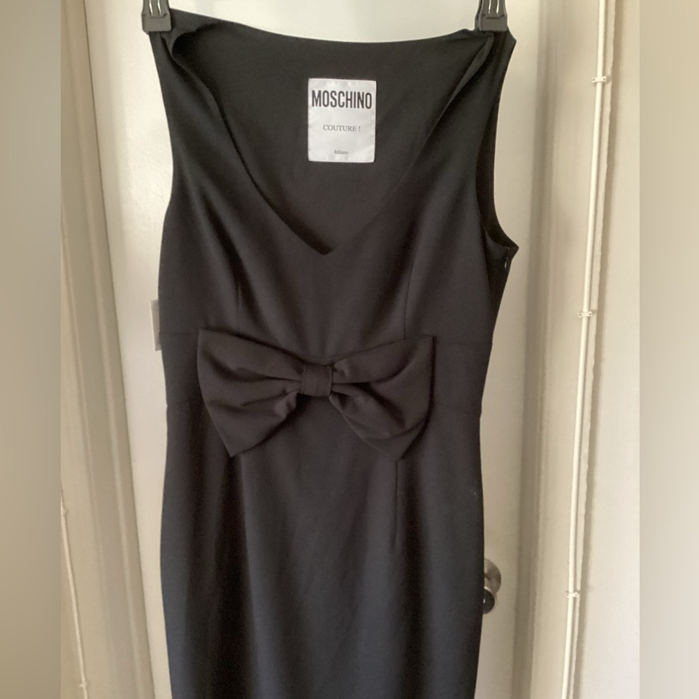 Authentic Moschino Black Bow Dress